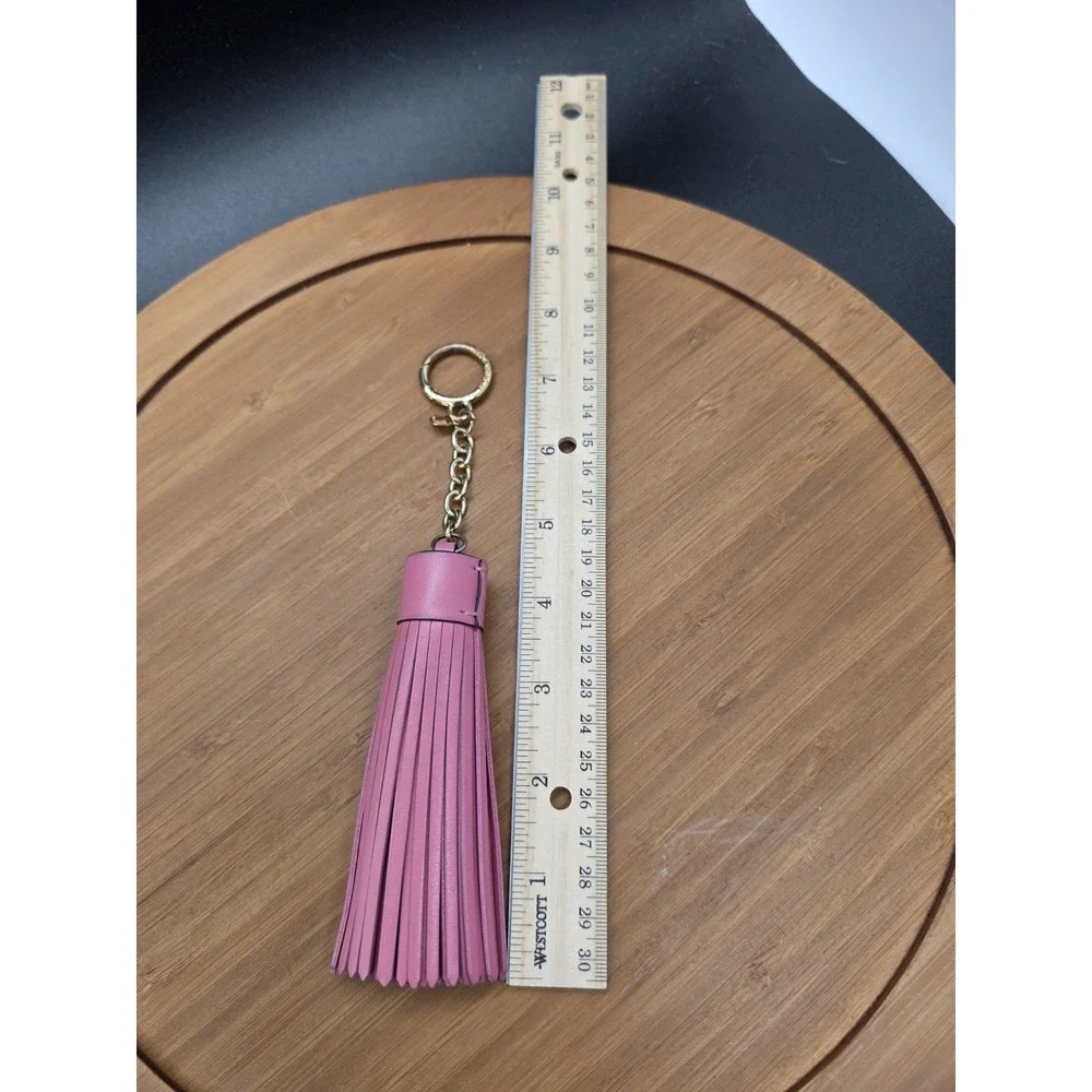 Michael‎ Kors Leather Tassel Pink And Gold Handbag Charm